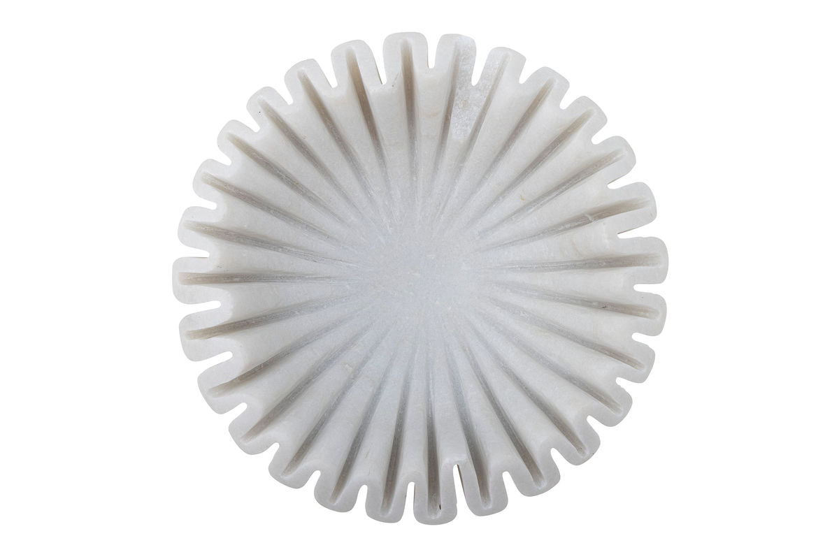 Schossel Anira – handgeschniddene wäisse Marmor