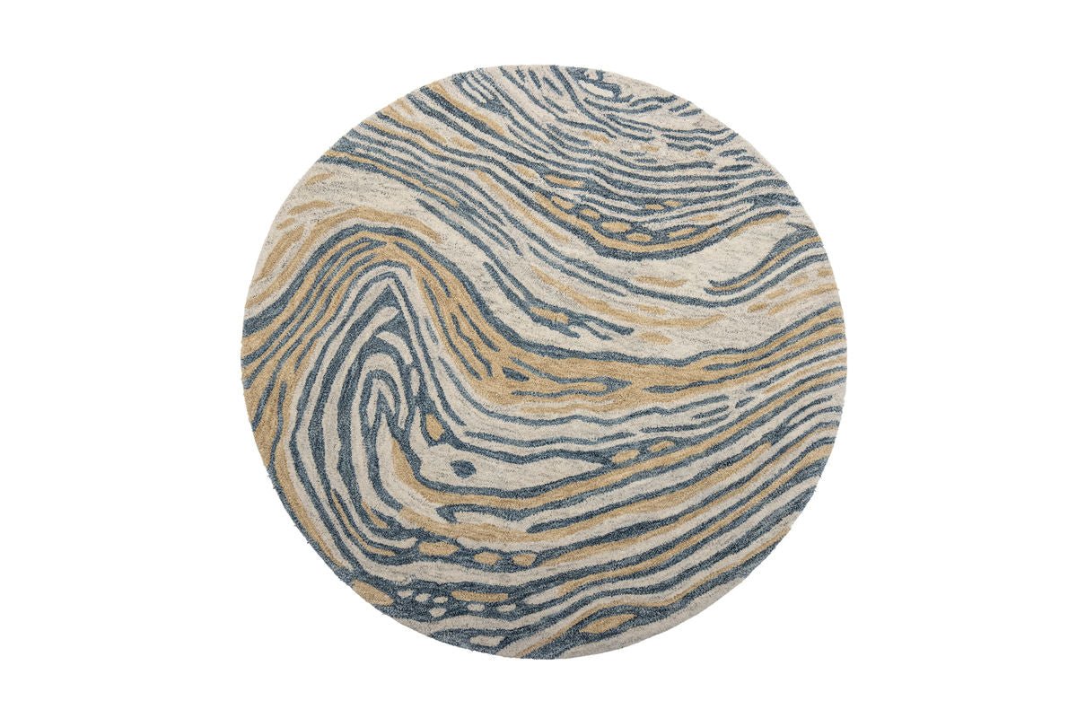 Teppich Niro – Ronn Form mat organeschem Muster a Brong & Blo