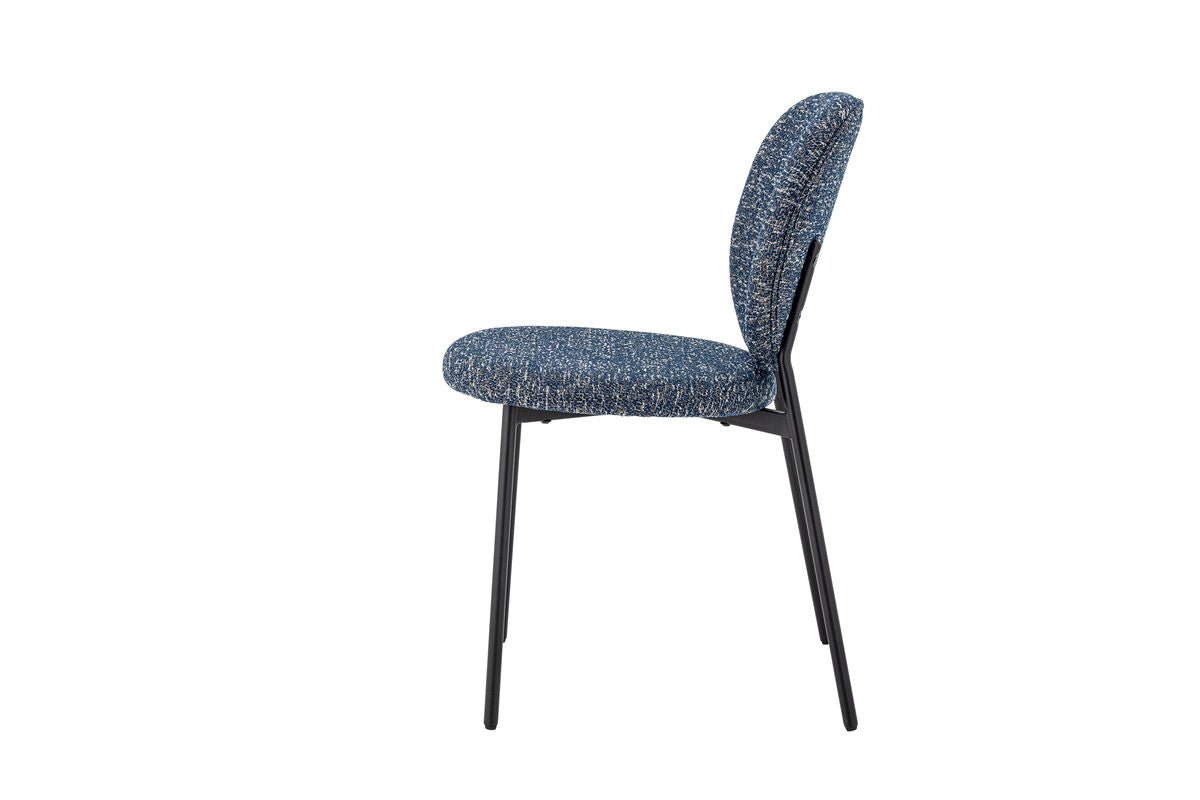 Esszimmerstuhl Holly – Chenille-Polster in verschiedenen Farben