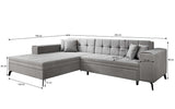 Designer Sofa Frida mit Schlaffunktion - Luxusbetten24