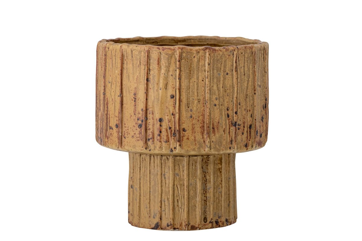 Blummepott Orvieto – 3D-Struktur an waarmer Natierfaarf