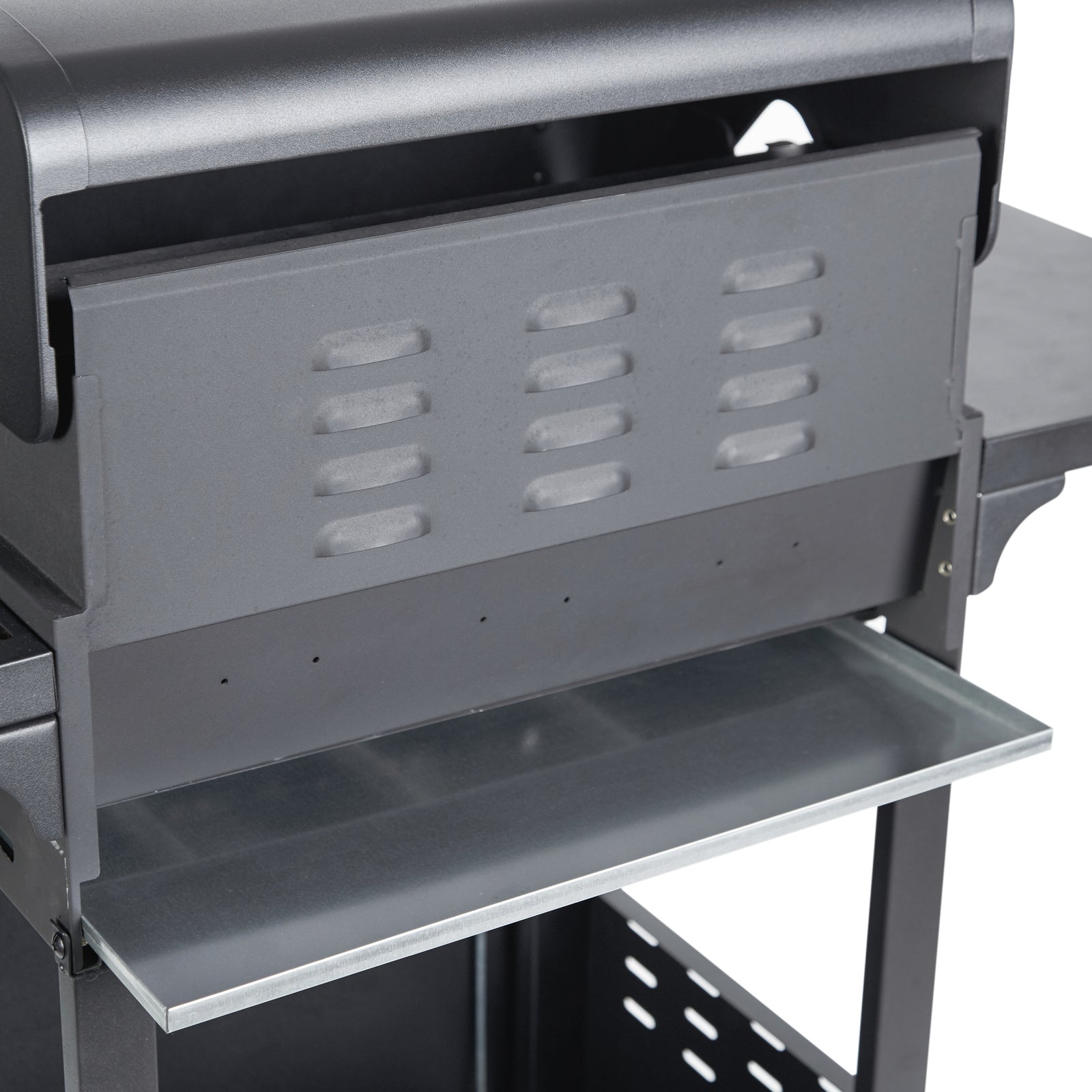 Gasgrill BarbecuePro XL – 3-Brenner Grillwagen mit Warmhalterost