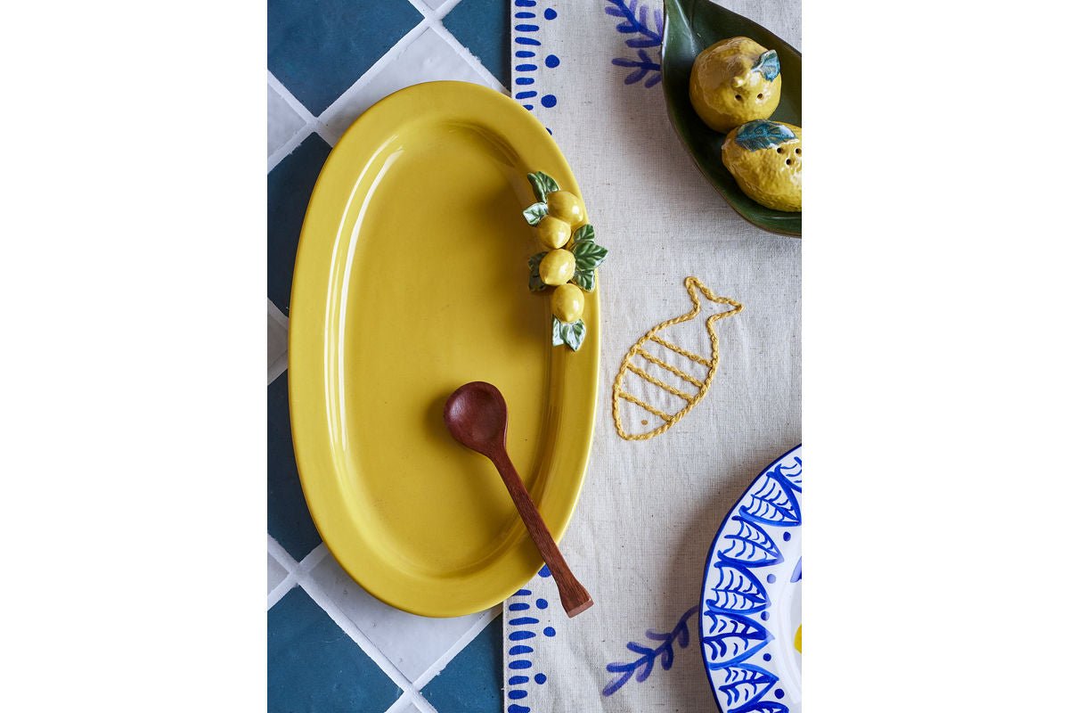 Servierplack Noiranne - aus Steingutt gemaach