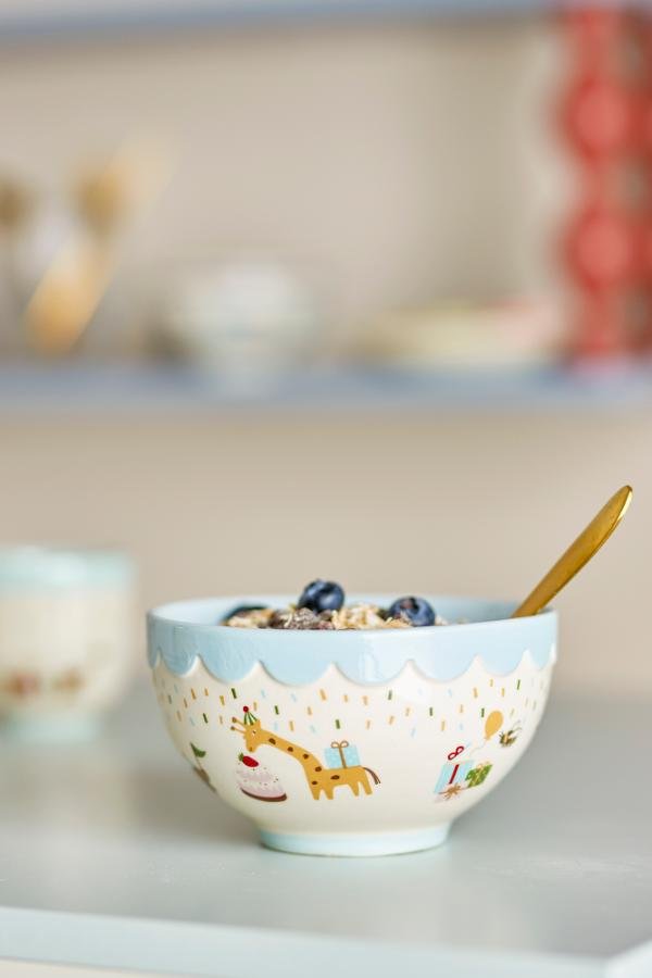 Schale Eirvik – Blau, aus Steingut gefertigt