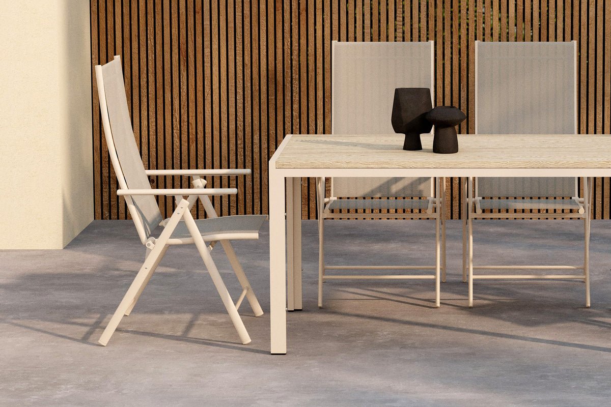 Gartesessiounsgrupp Lorette – 5-deelent Gartemöbel-Set a Schwaarz oder Béis