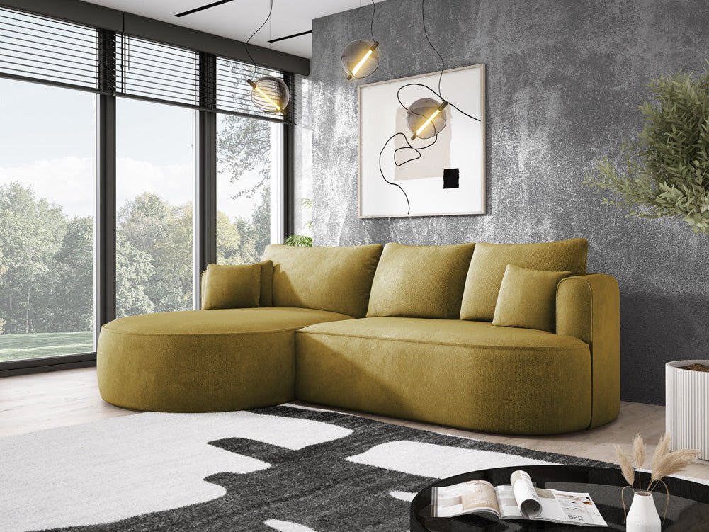 Designer L Sofa Lucca am Bouclé