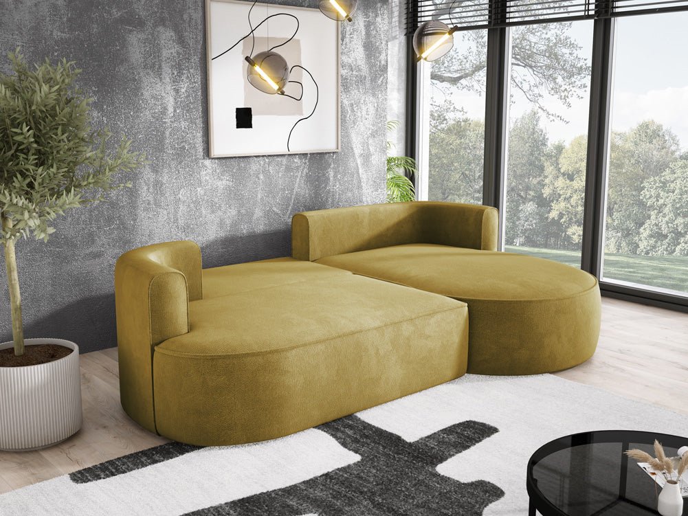 Designer L Sofa Lucca am Bouclé