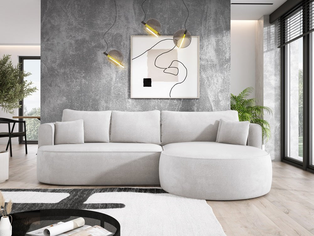 Designer L Sofa Lucca am Bouclé
