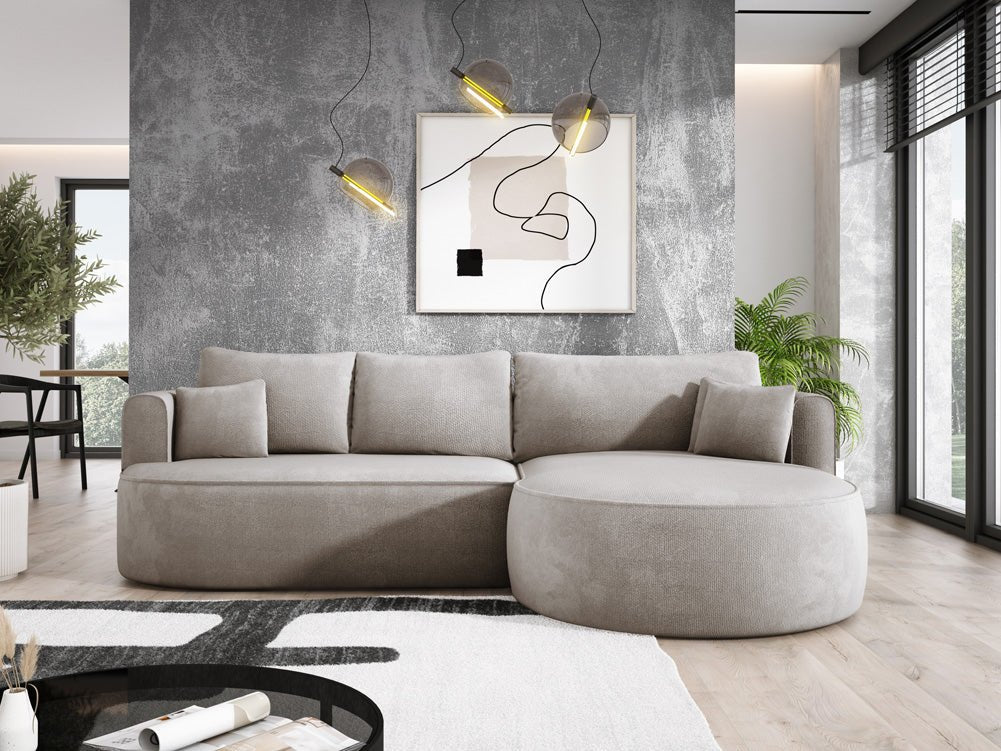 Designer L Sofa Lucca am Bouclé
