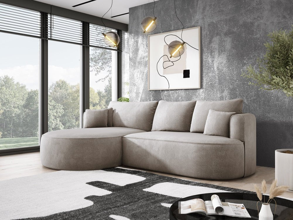 Designer L Sofa Lucca am Bouclé