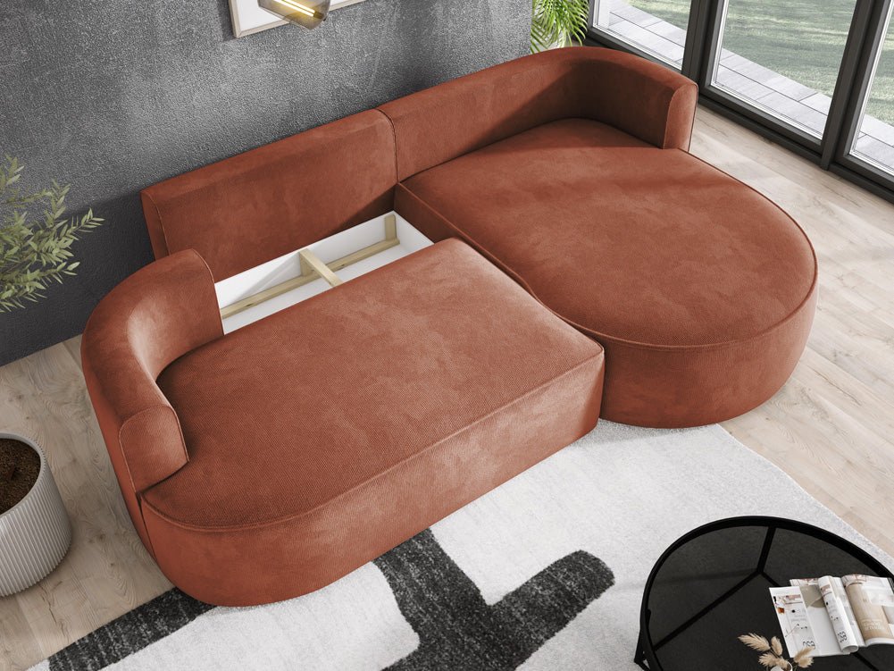 Designer L Sofa Lucca am Bouclé