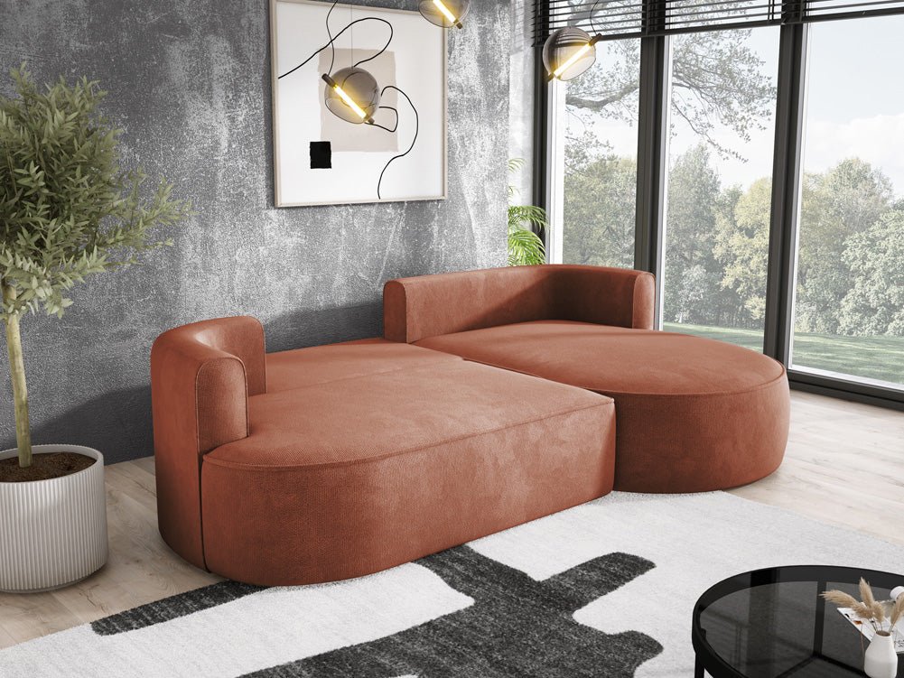 Designer L Sofa Lucca am Bouclé
