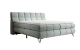 Boxspringbett Milla Strukturstoff in Vintage Blau (Raven 80) – Freisteller