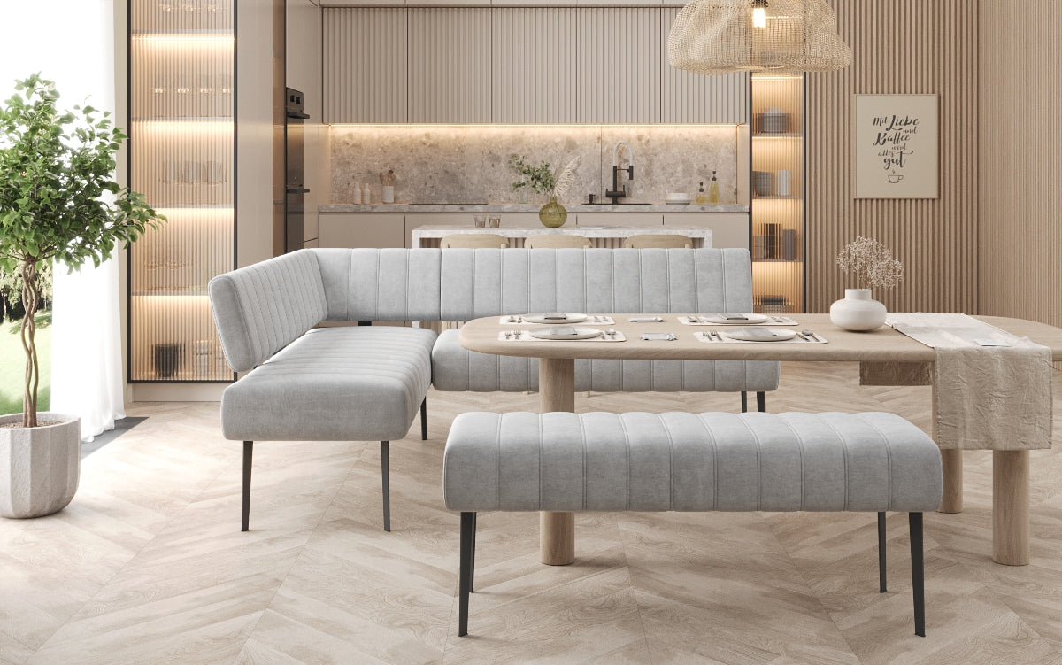 Iessbank-Set Montero aus waasserdichtem Samt mat Metallbeen