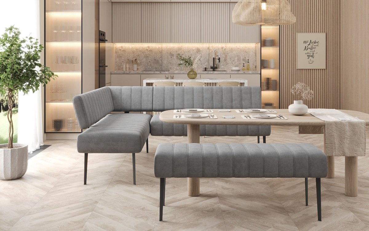 Iessbank-Set Montero aus waasserdichtem Samt mat Metallbeen