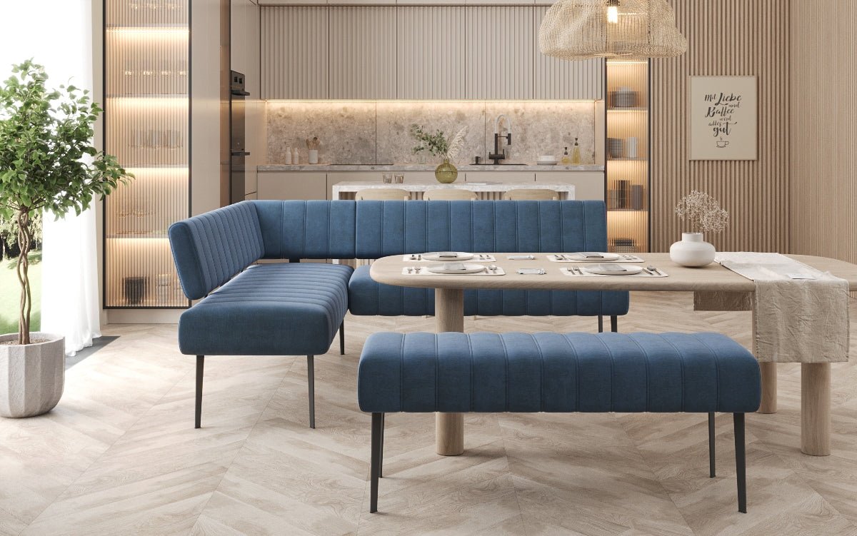 Iessbank-Set Montero aus waasserdichtem Samt mat Metallbeen