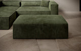 Beistellhocker Vasto in Cord – Olive