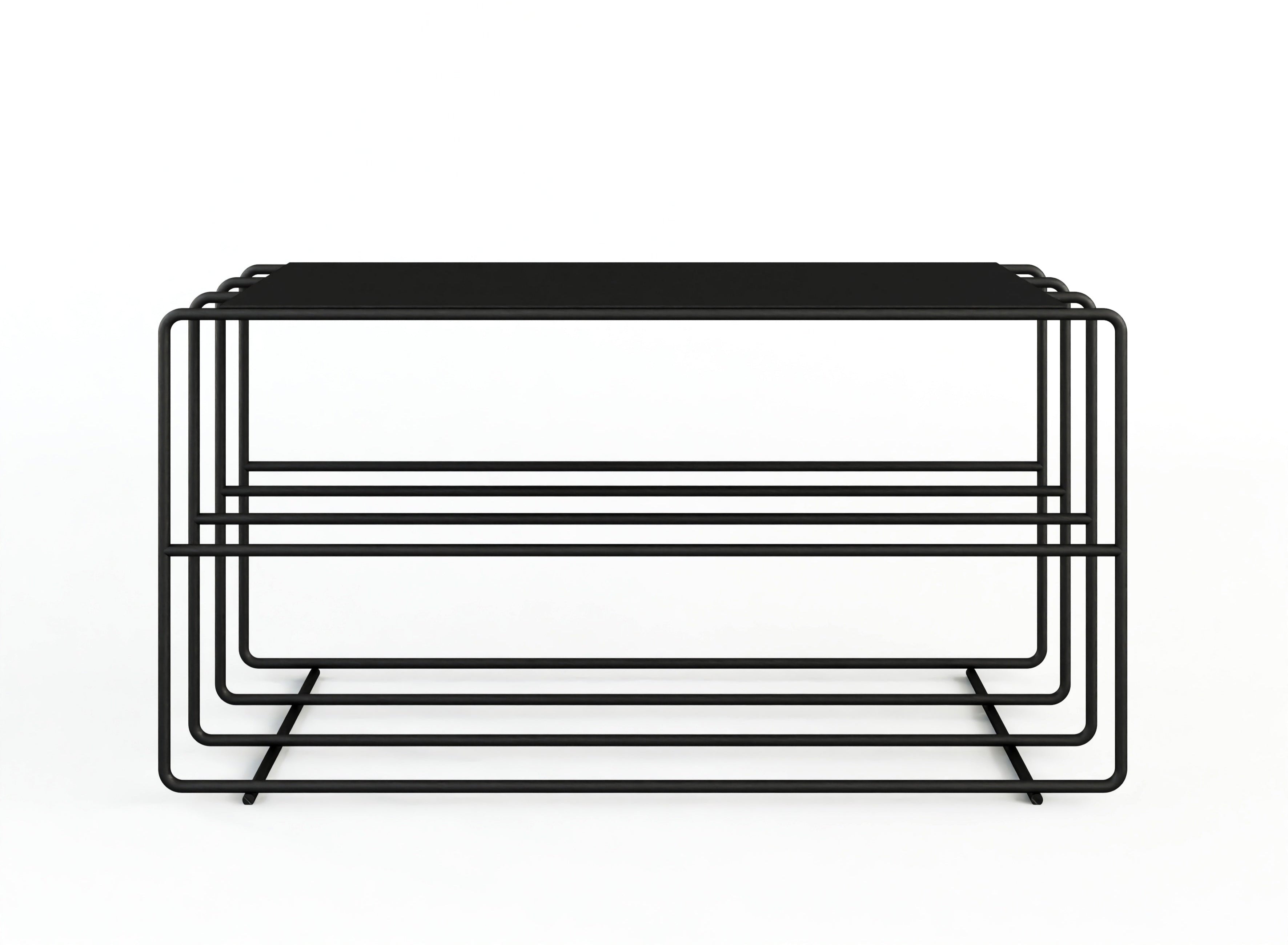 Schongregal Neva – Metallregal mat Loft-Flair a ville Faarwen