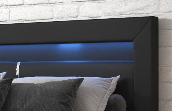 OUTLET - Boxspringbett Repos mit LED und USB - Luxusbetten24