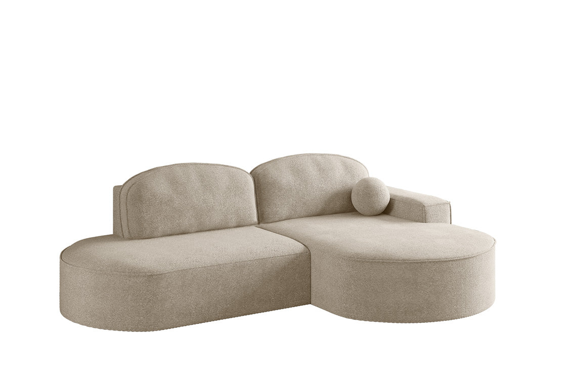 Designer Sofa Lenny Bouclé mat Schloof- an Zesummeklappfunktioun