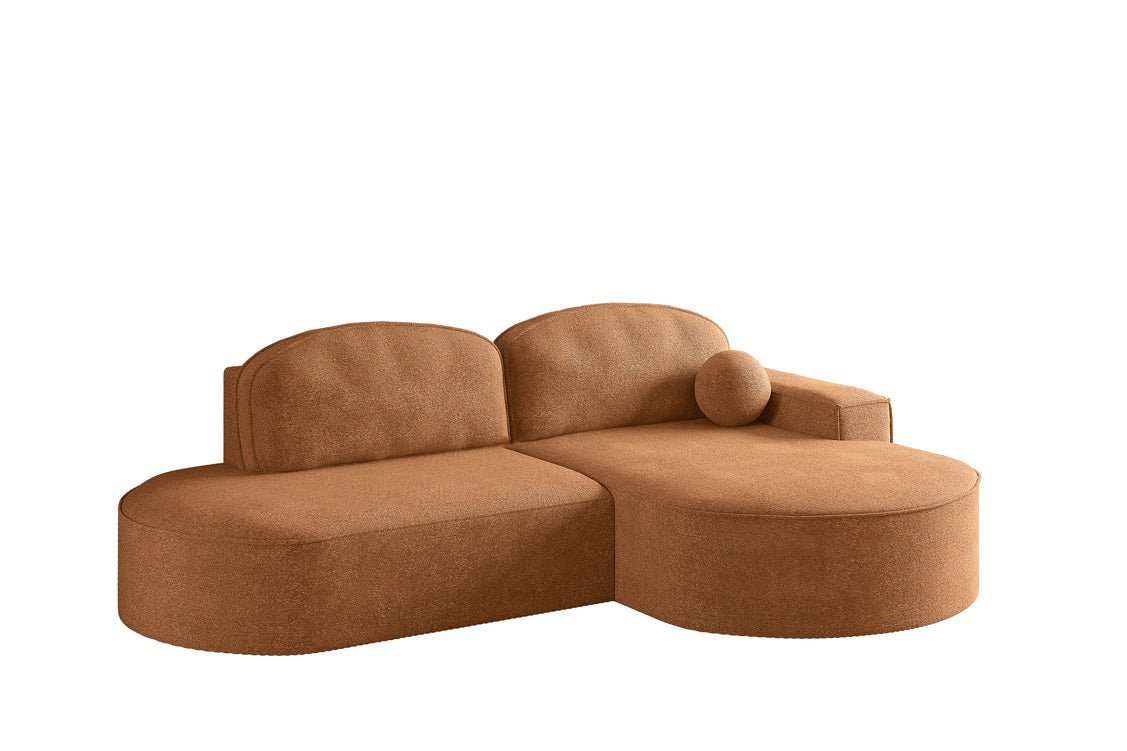 Designer Sofa Lenny Bouclé mat Schloof- an Zesummeklappfunktioun