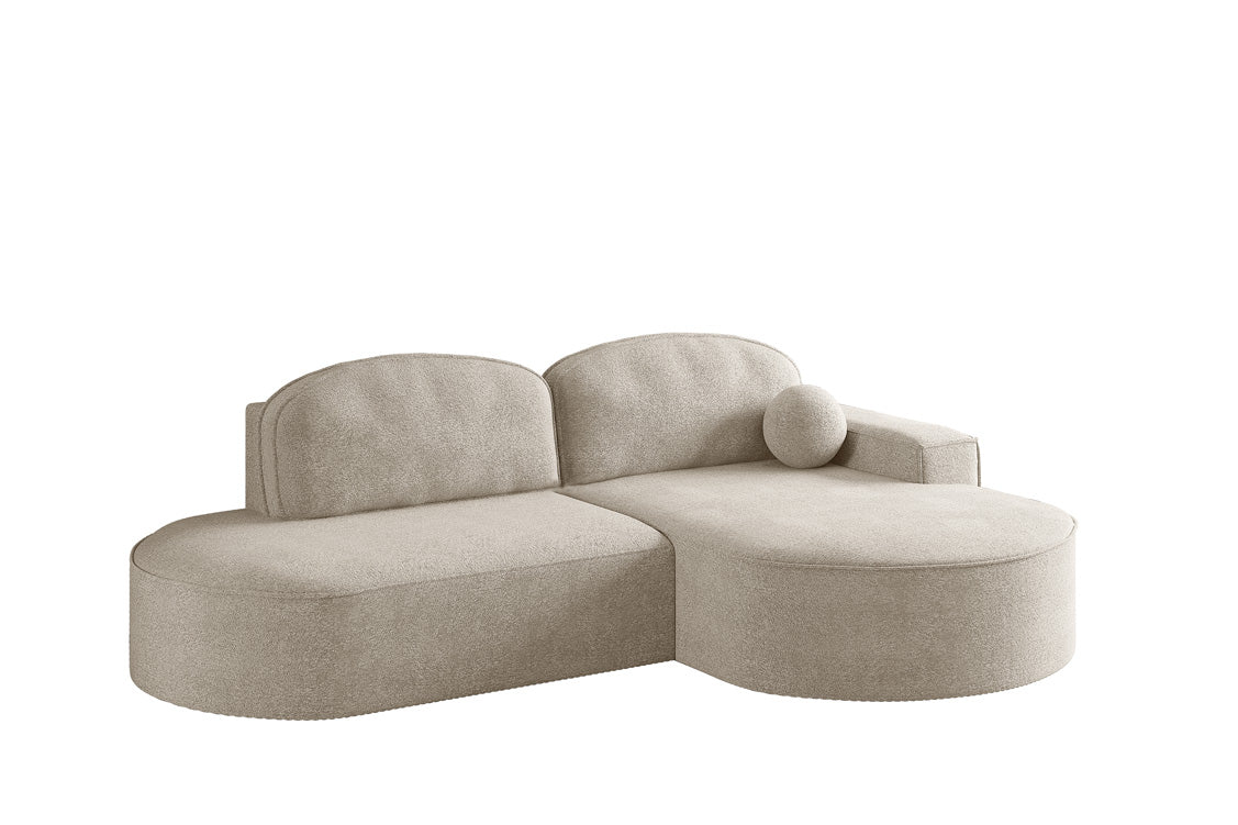 Designer Sofa Lenny Bouclé mat Schloof- an Zesummeklappfunktioun