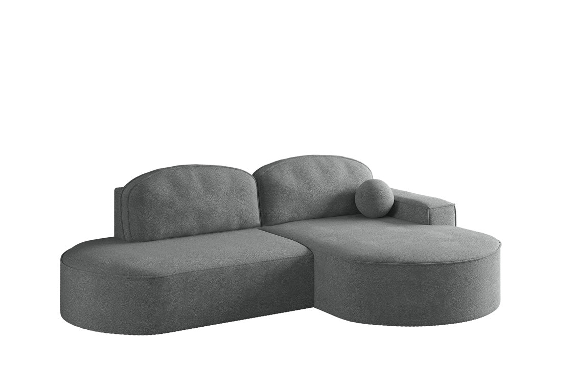 Designer Sofa Lenny Bouclé mat Schloof- an Zesummeklappfunktioun