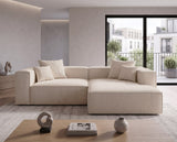 Designer Ecksofa Reno in Bouclé – Beige – Links