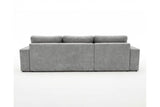 Designer Ecksofa Vigo in Chenille – Grau – Links