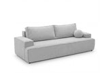 Designer 3 Sitzer Sofa Mira in Bouclé mit Schlaffunktion & Stauraum – Sand