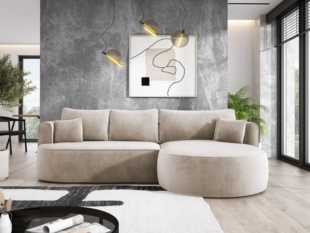 Designer L Sofa Lucca a Samt