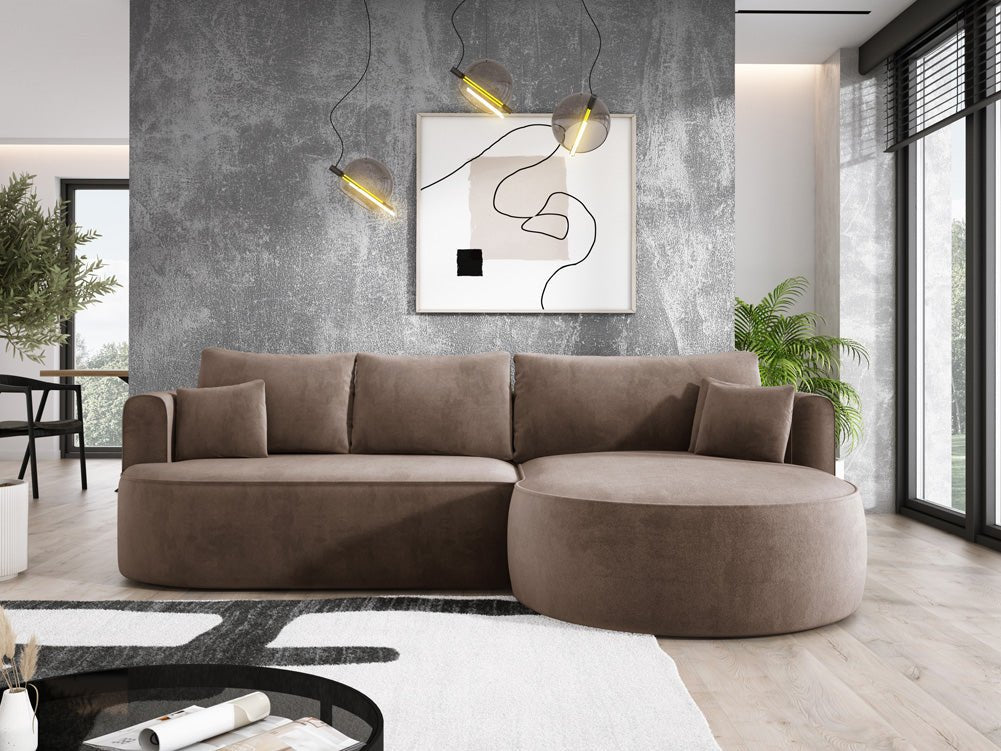 Designer L Sofa Lucca a Samt