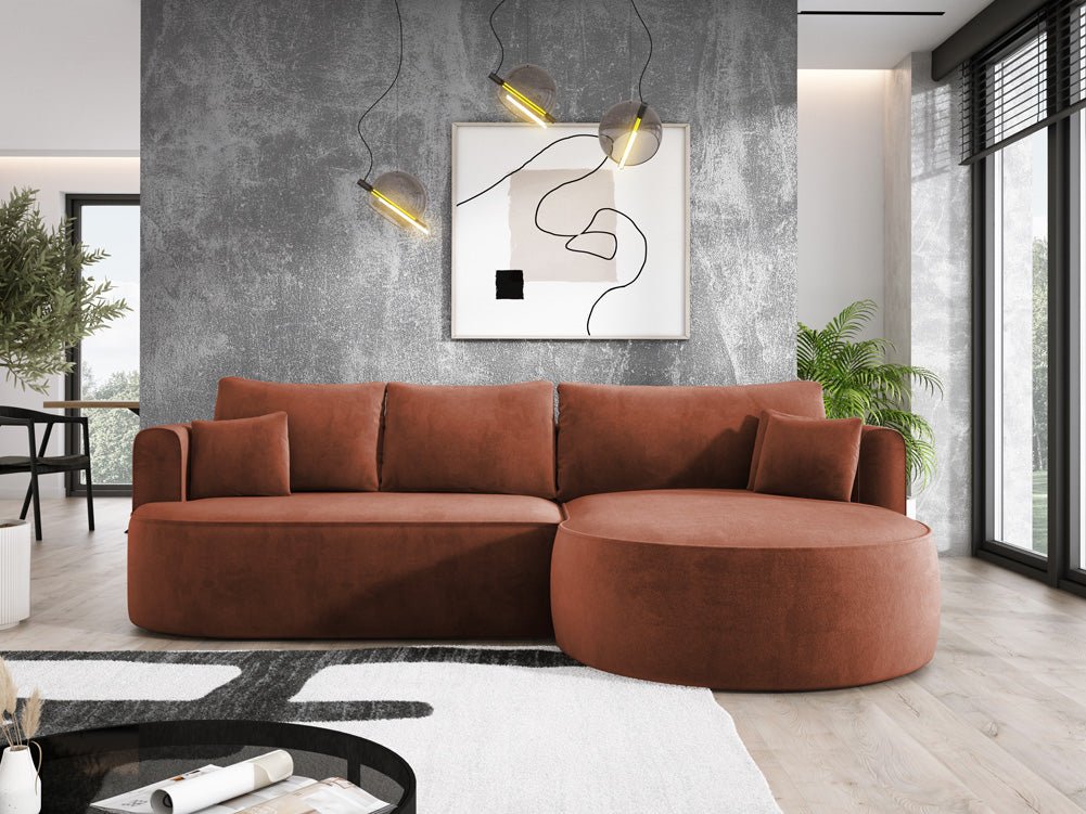 Designer L Sofa Lucca a Samt