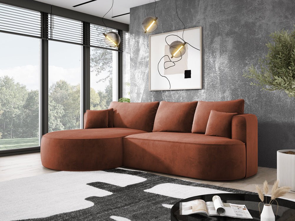 Designer L Sofa Lucca a Samt