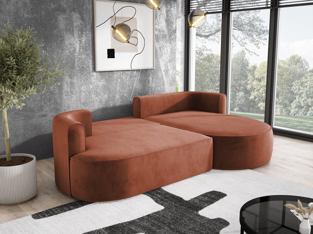 Designer L Sofa Lucca a Samt