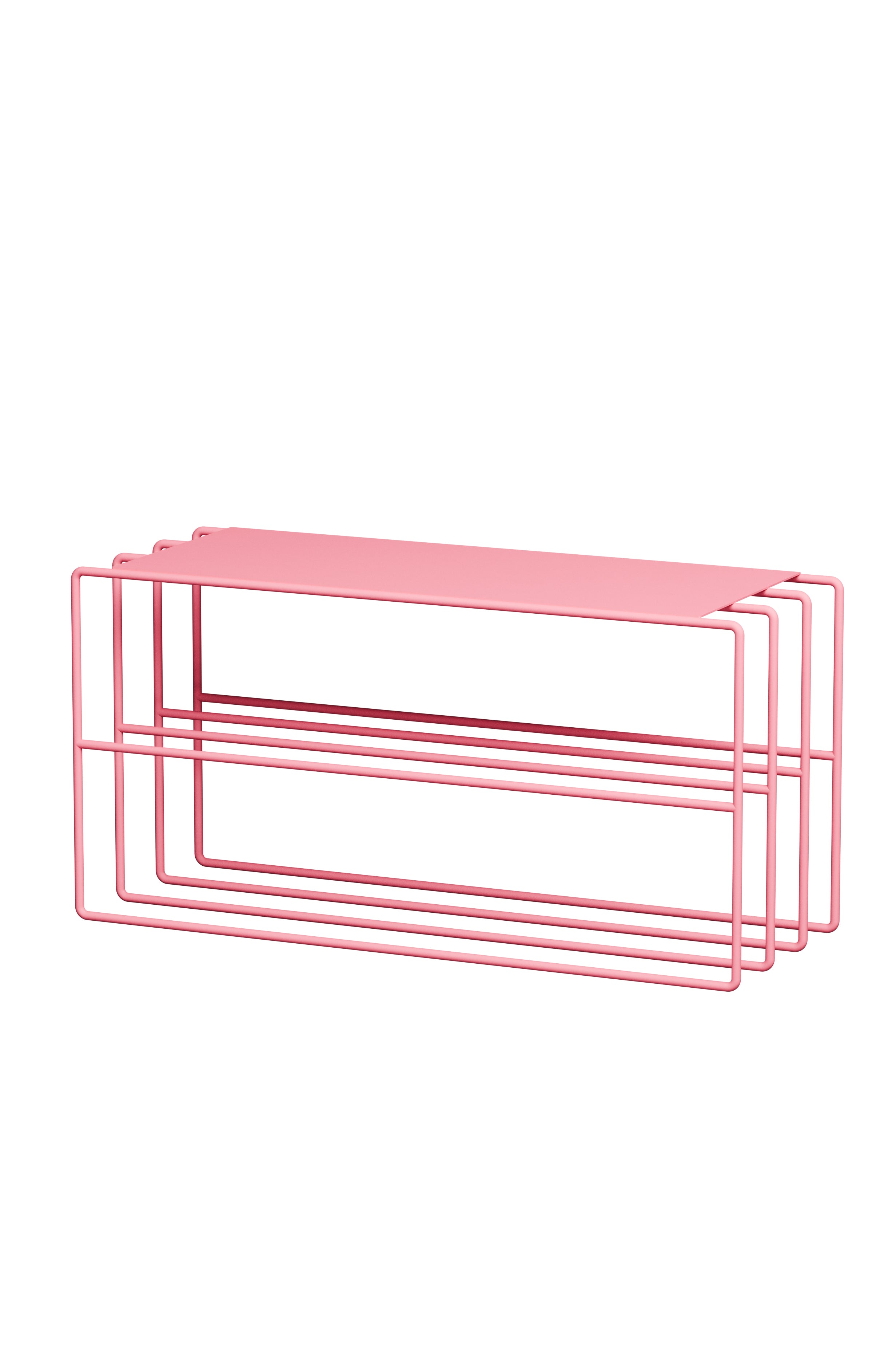 Schongregal Neva – Metallregal mat Loft-Flair a ville Faarwen