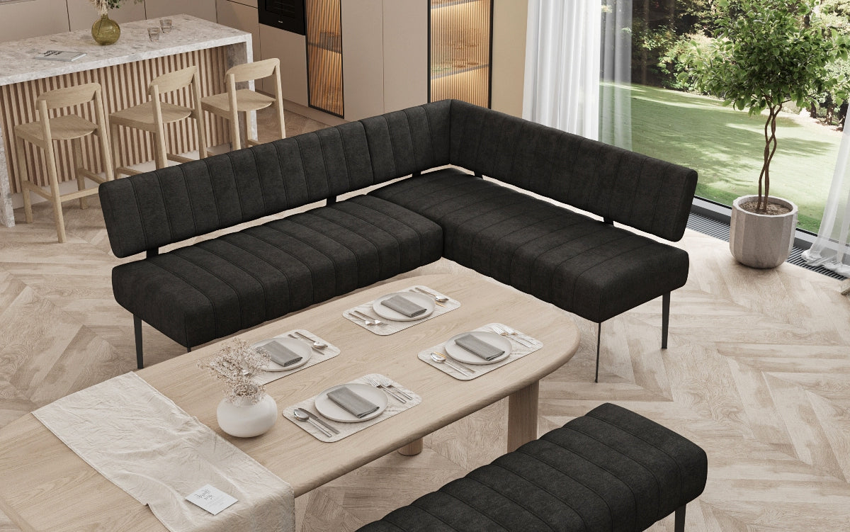 Iessbank-Set Montero aus robustem Stoff mat Metallbeen