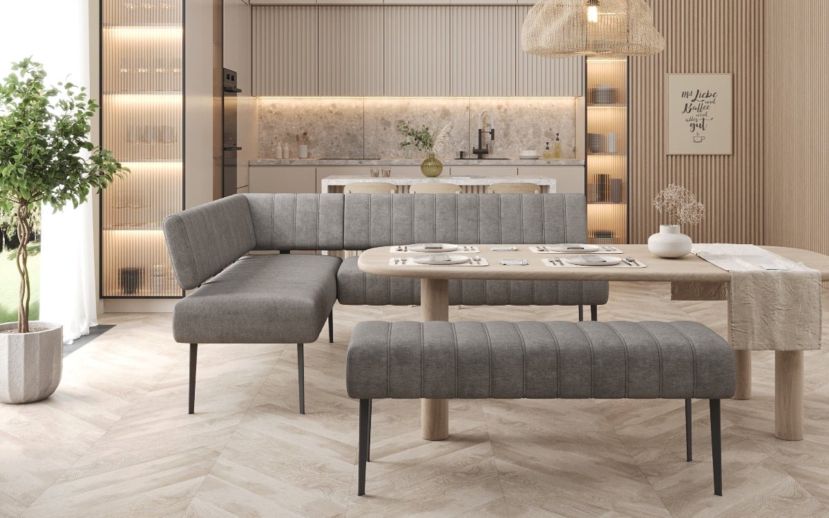 Iessbank-Set Montero aus robustem Stoff mat Metallbeen