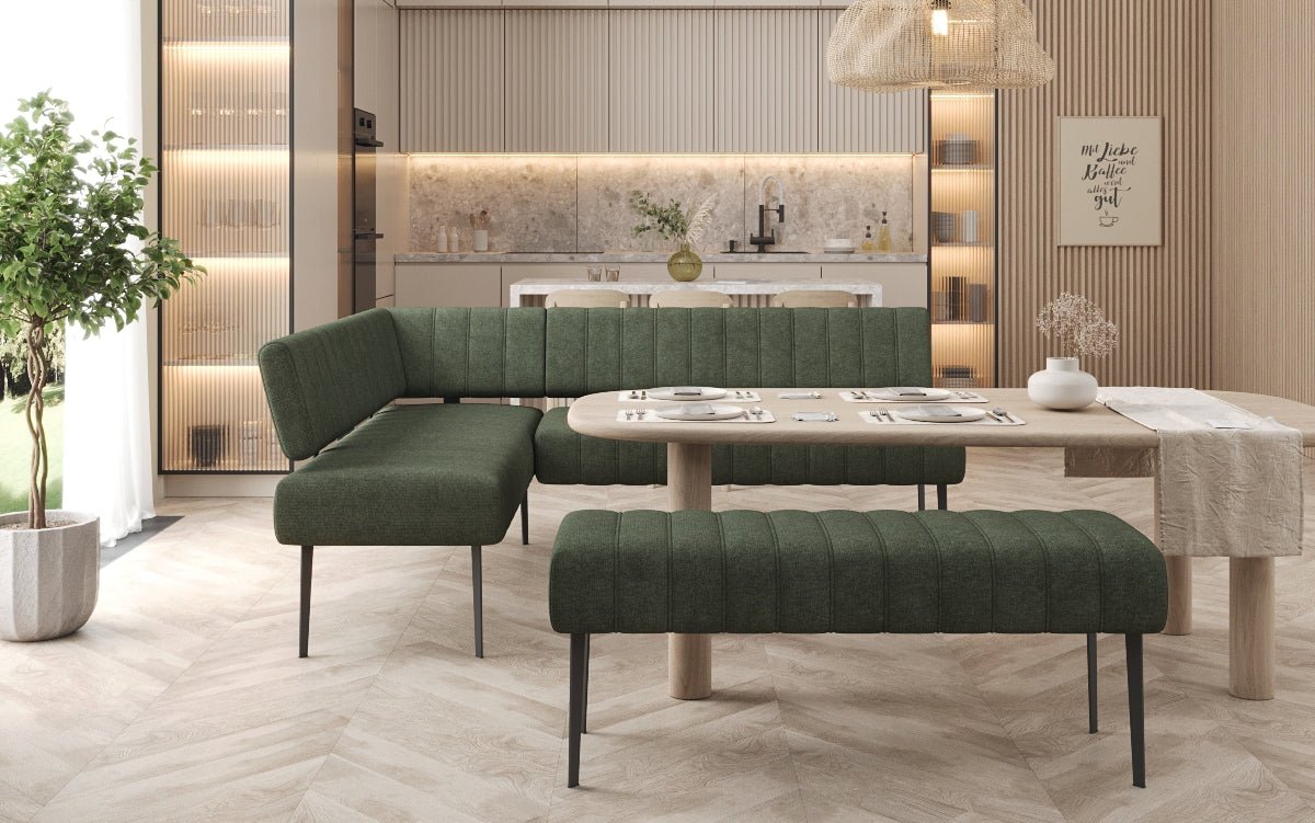 Iessbank-Set Montero aus robustem Stoff mat Metallbeen