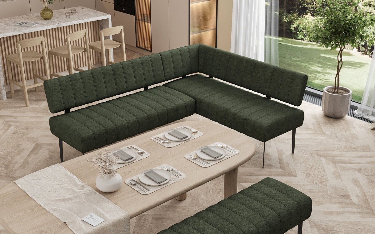 Iessbank-Set Montero aus robustem Stoff mat Metallbeen