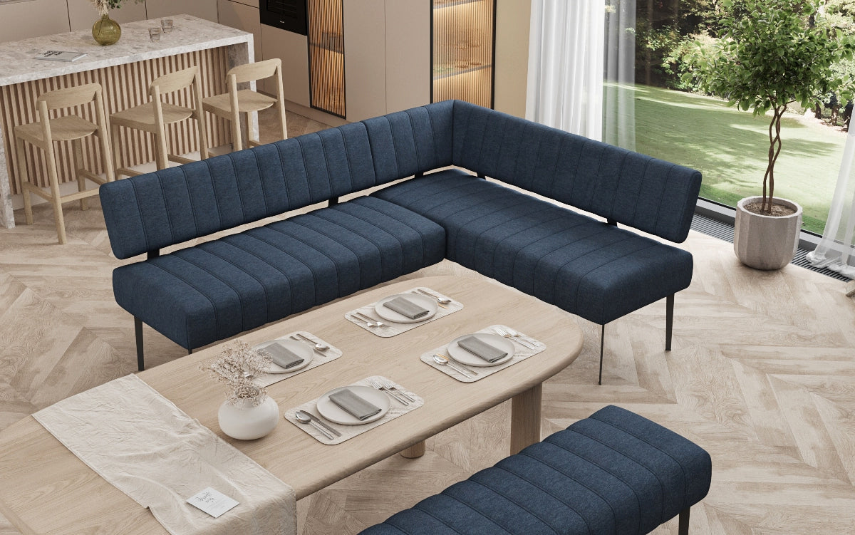 Iessbank-Set Montero aus robustem Stoff mat Metallbeen