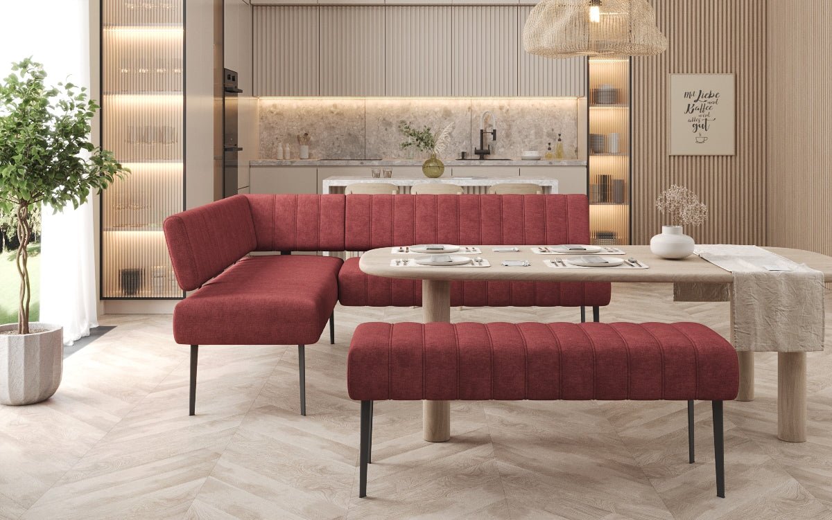 Iessbank-Set Montero aus robustem Stoff mat Metallbeen