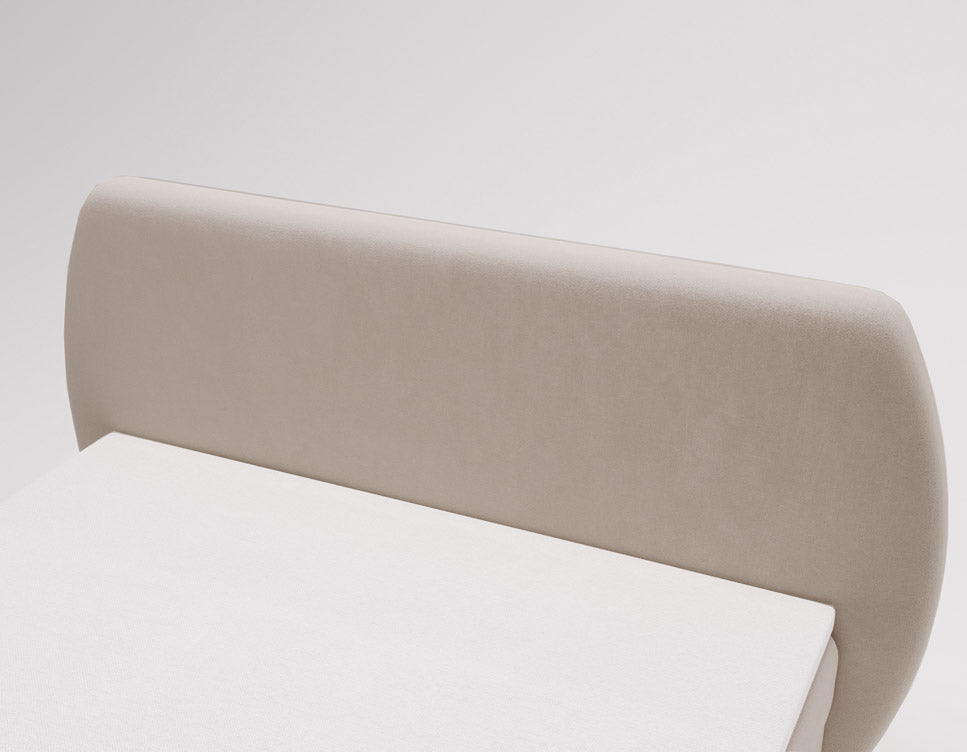 Boxspringbett Pure a Samt mat Stauraum