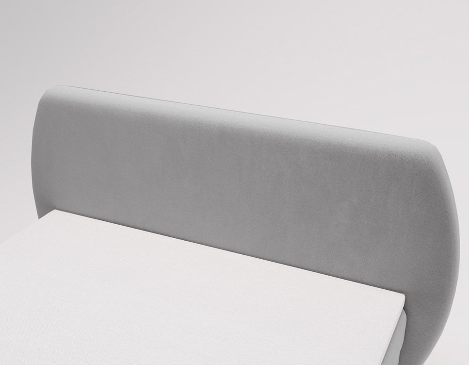 Boxspringbett Pure a Samt mat Stauraum