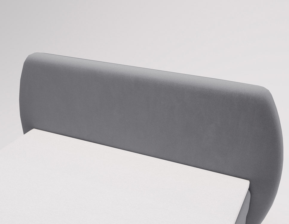 Boxspringbett Pure a Samt mat Stauraum