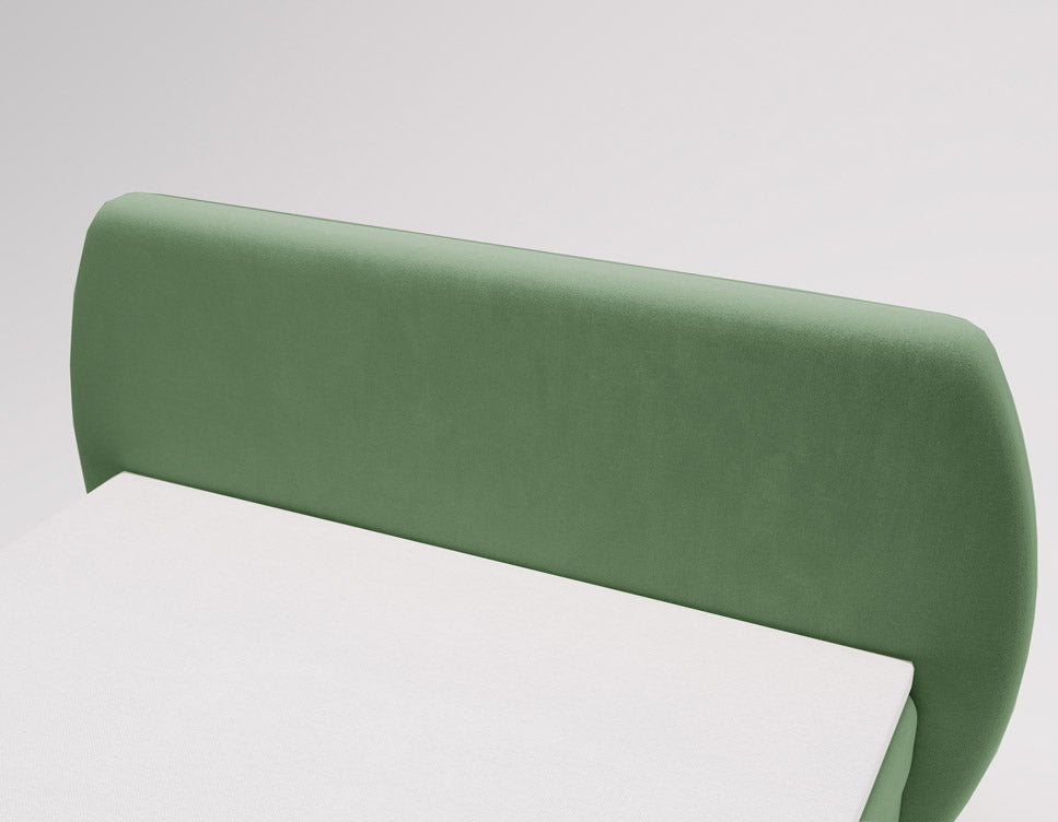 Boxspringbett Pure a Samt mat Stauraum