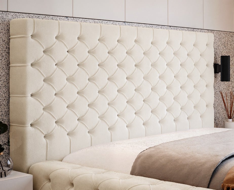 Designer Polsterbett Lana Samt mat Späicherraum