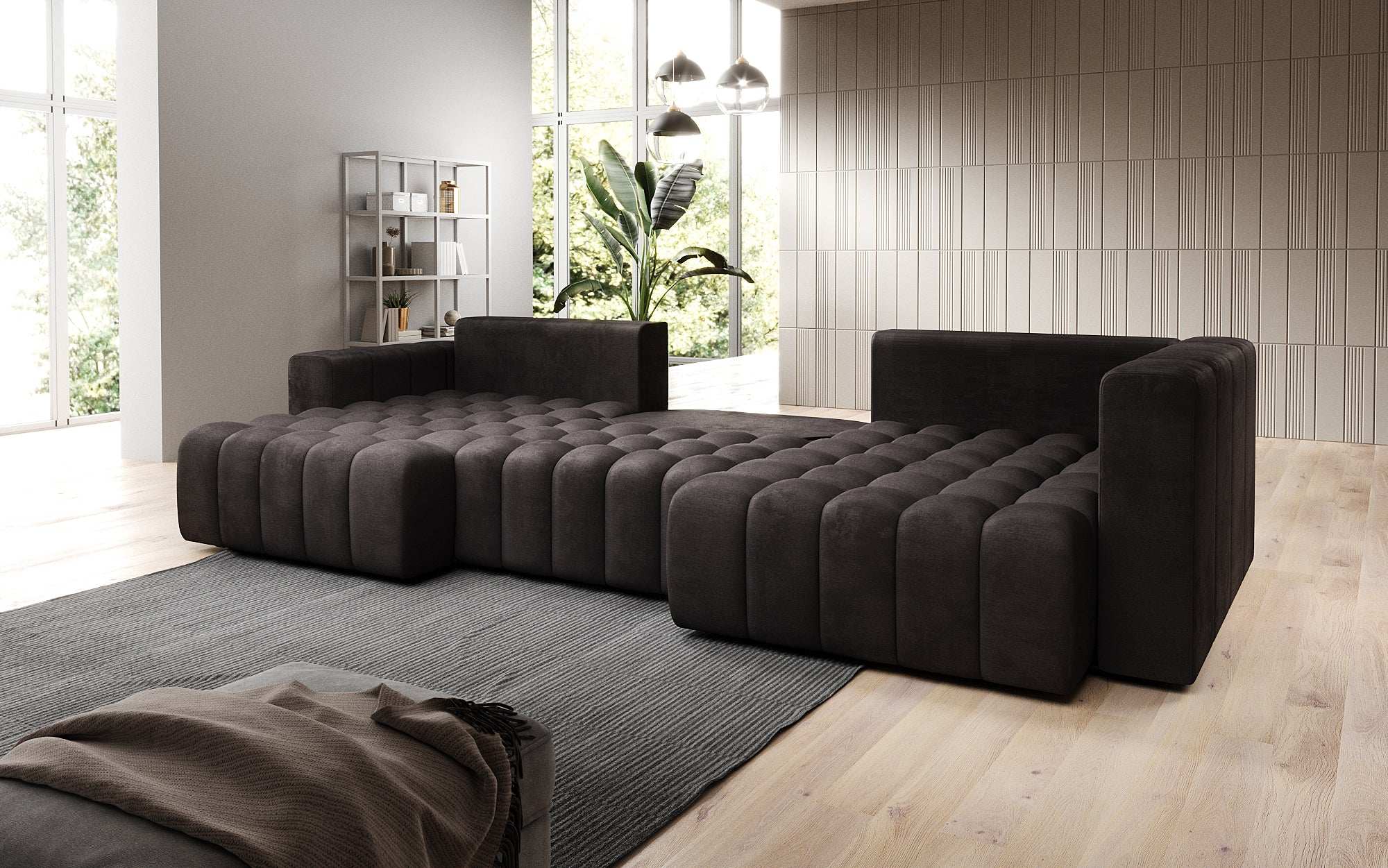 Designer Sofa Carla mat Schlofffunktioun