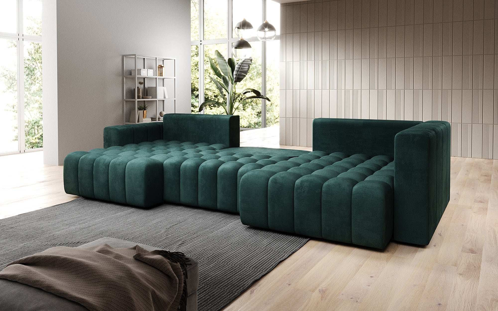 Designer Sofa Carla mat Schlofffunktioun