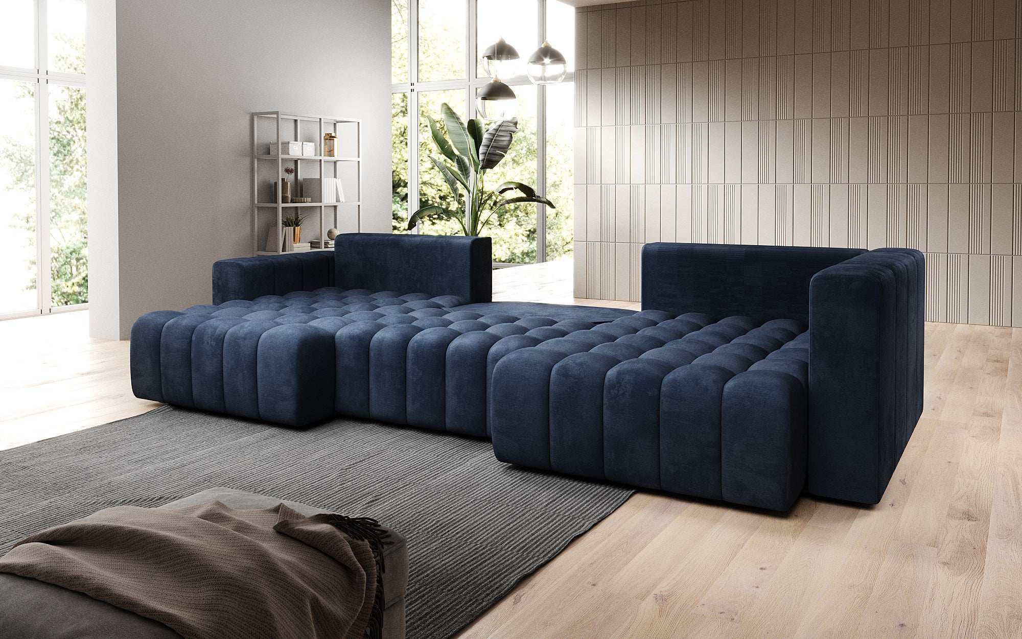 Designer Sofa Carla mat Schlofffunktioun